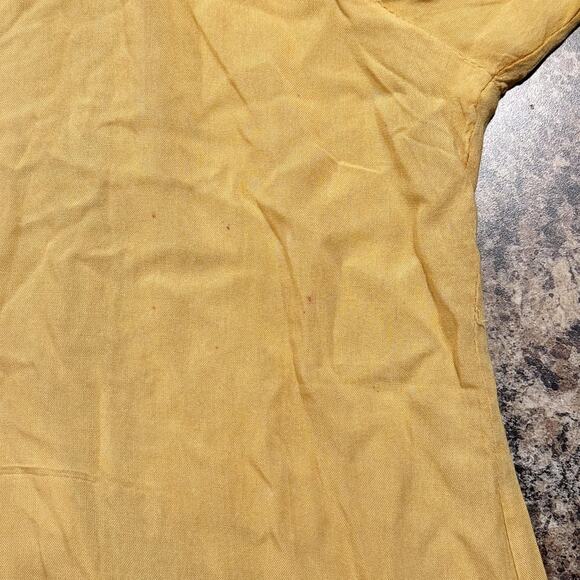 NWT Tunic Top Boho Cottage Festival Peasant Flowy Beachy Mustard Yellow Size 3X - Picture 5 of 7